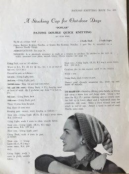 original Patons pattern